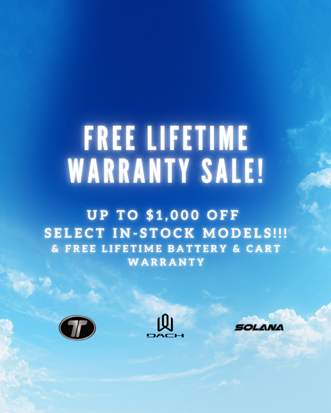 FREE Lifetime Warranty Sale!