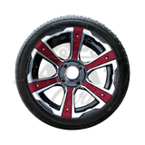 14’’ Radial Tire Assembly with Decoration CANDY APPLE RED OEM Parts
