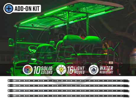 4pc Million Color LED 6 Seater Golf Cart Canopy Add-On Lighting Kit Accessories