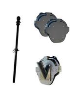 Evolution D5 Set of Seatback Bases and Flagpole Bundle