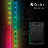 Extreme Strips - 6 Seat Cart + LED Controller Accessories